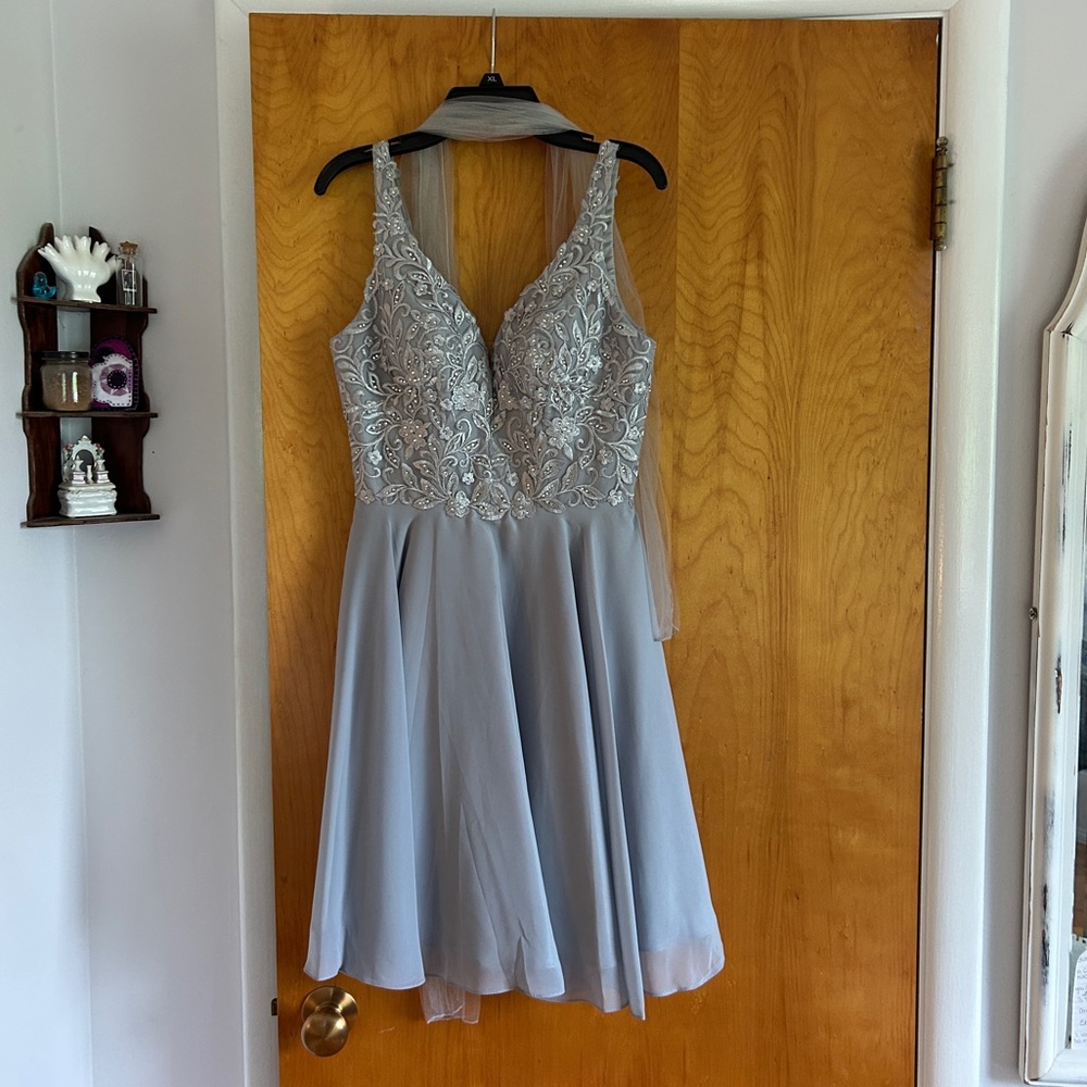 Light Blue Homecoming Dress